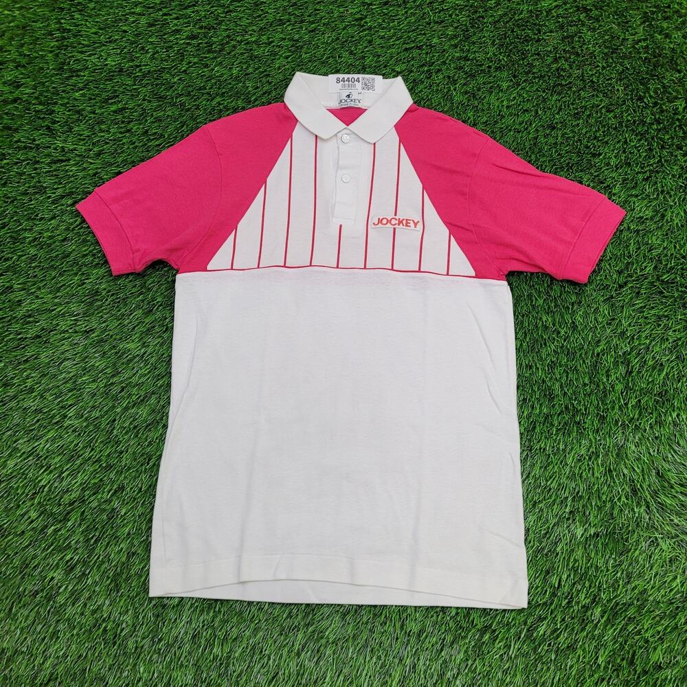 Vintage 90s Jockey Polo Shirt Womens XS/S 17x25 Two-Tone USA